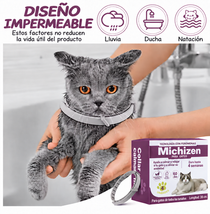 Collar calmante con feromonas para gatos Michizen