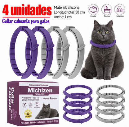 Collar calmante con feromonas para gatos Michizen